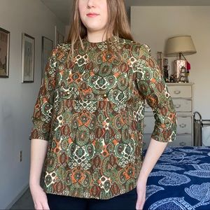 Vintage paisley blouse